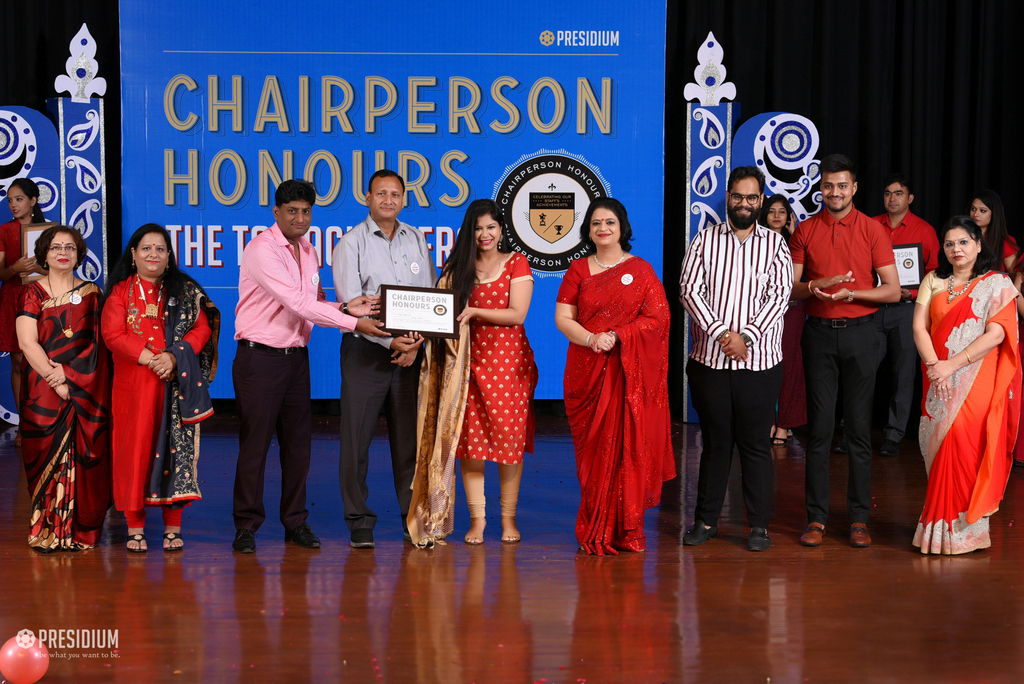 Presidium Rajnagar, CHAIRPERSON HONOURS’19: TEACHERS RECEIVE THE MOST PRESTIGIOUS HONOUR